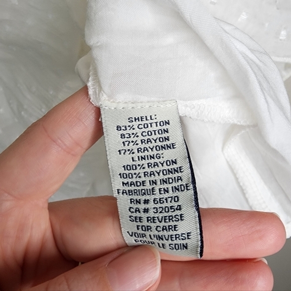 Anthropologie Ranna Gill White Basilia Tunic Dress S - Picture 7 of 8